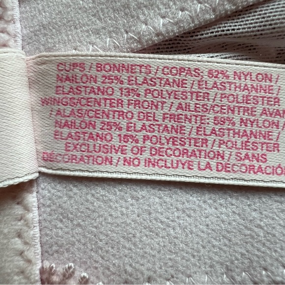 Victoria’s Secret Pink Lace Dream Angels Strapless Bra Women's Size 36DD - Picture 9 of 11